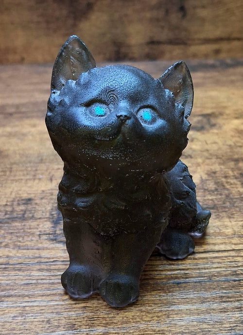 Brown Baby Cat Resin Figurine
