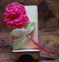 Pink Rose with Yellowish Green Leaves Big Rose