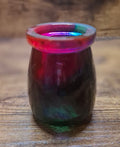 Dark Red & Blue Decorative Resin Jar