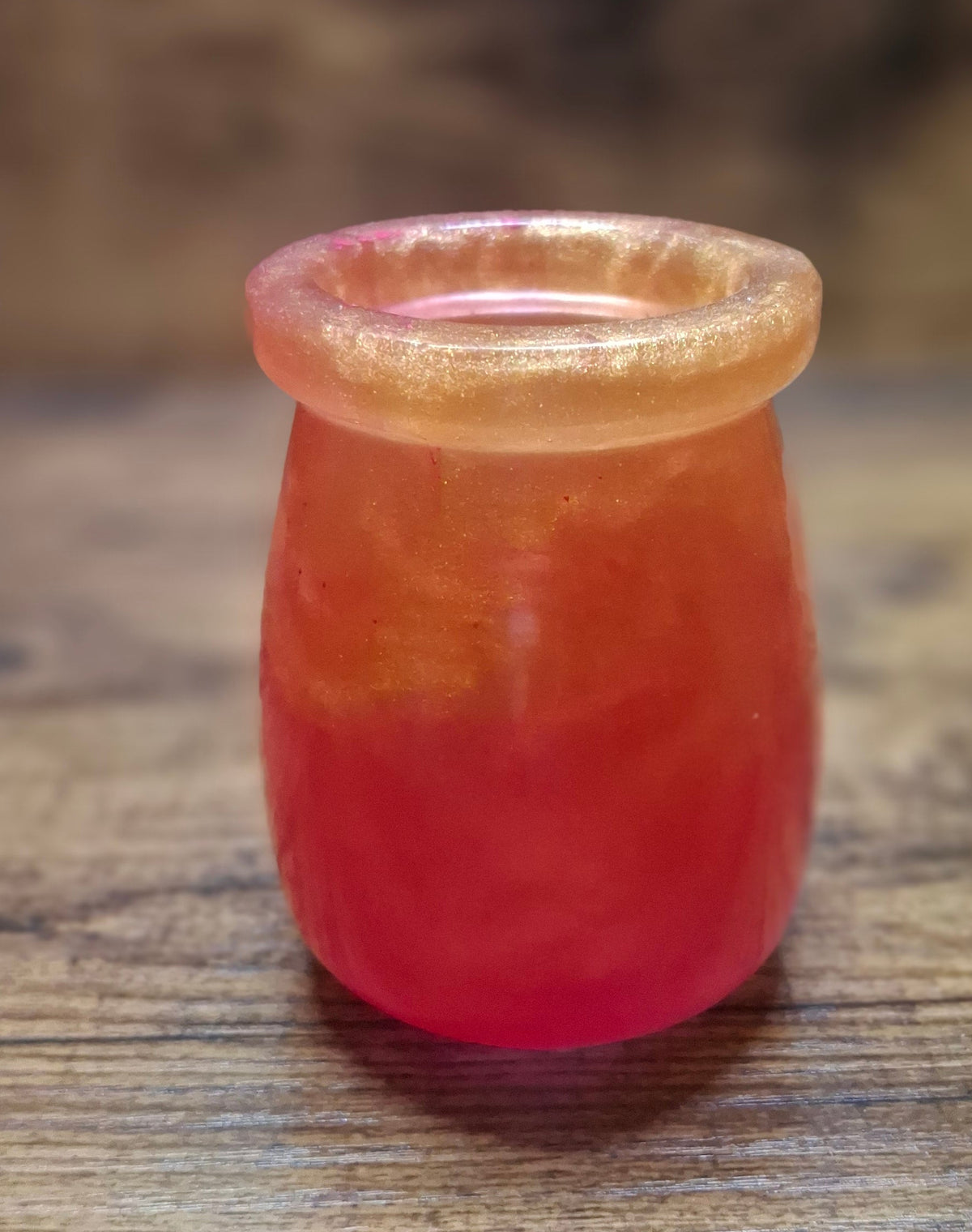 Orange & Pink Decorative Resin Jar