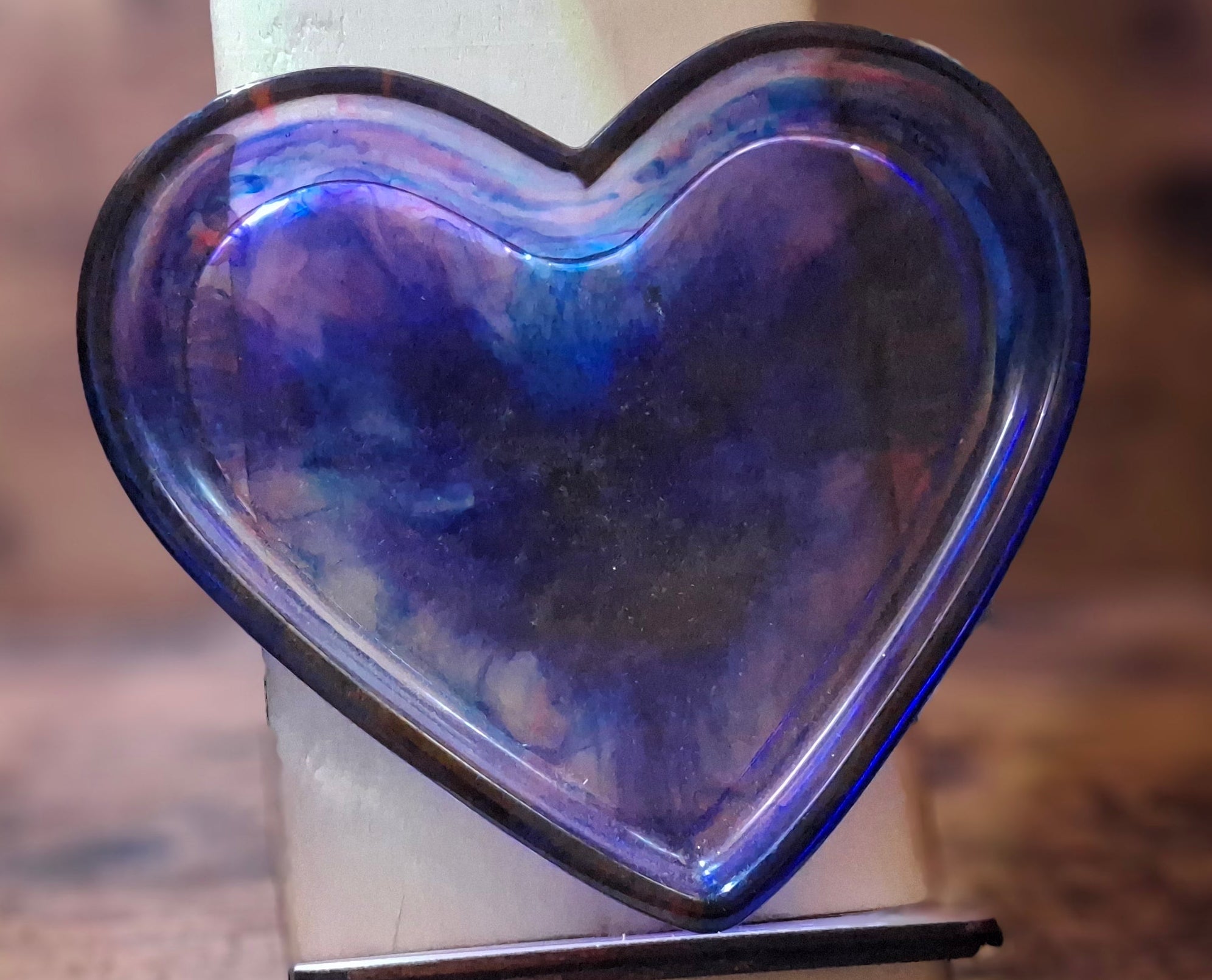 Purple & Dark Blue Heart Tray