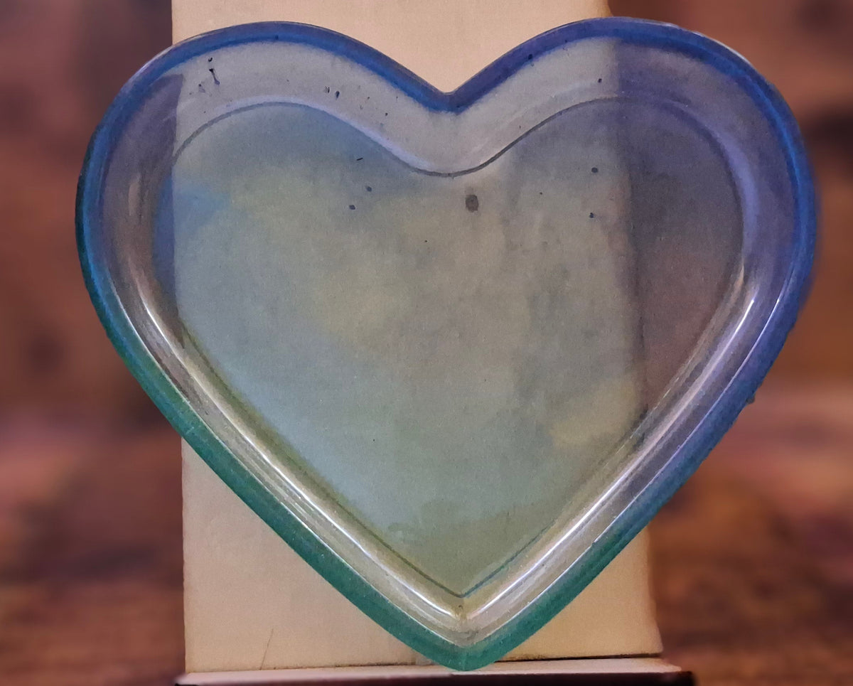 Teal Heart Tray