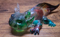 Clear, Green & Red Axolotl