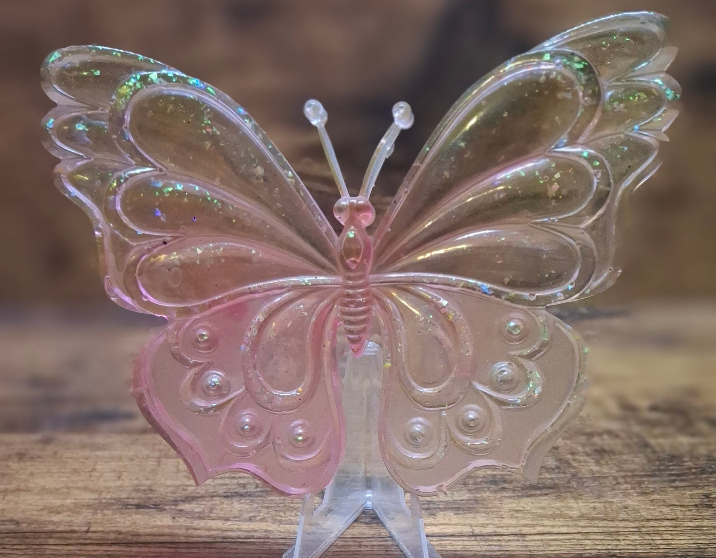 Pink Butterfly with Jewels