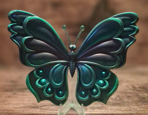 Blue & Green Butterfly with Jewels
