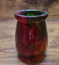 Solid Clear Red Decorative Resin Jar