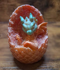 Yellow Egg with Green Dragon