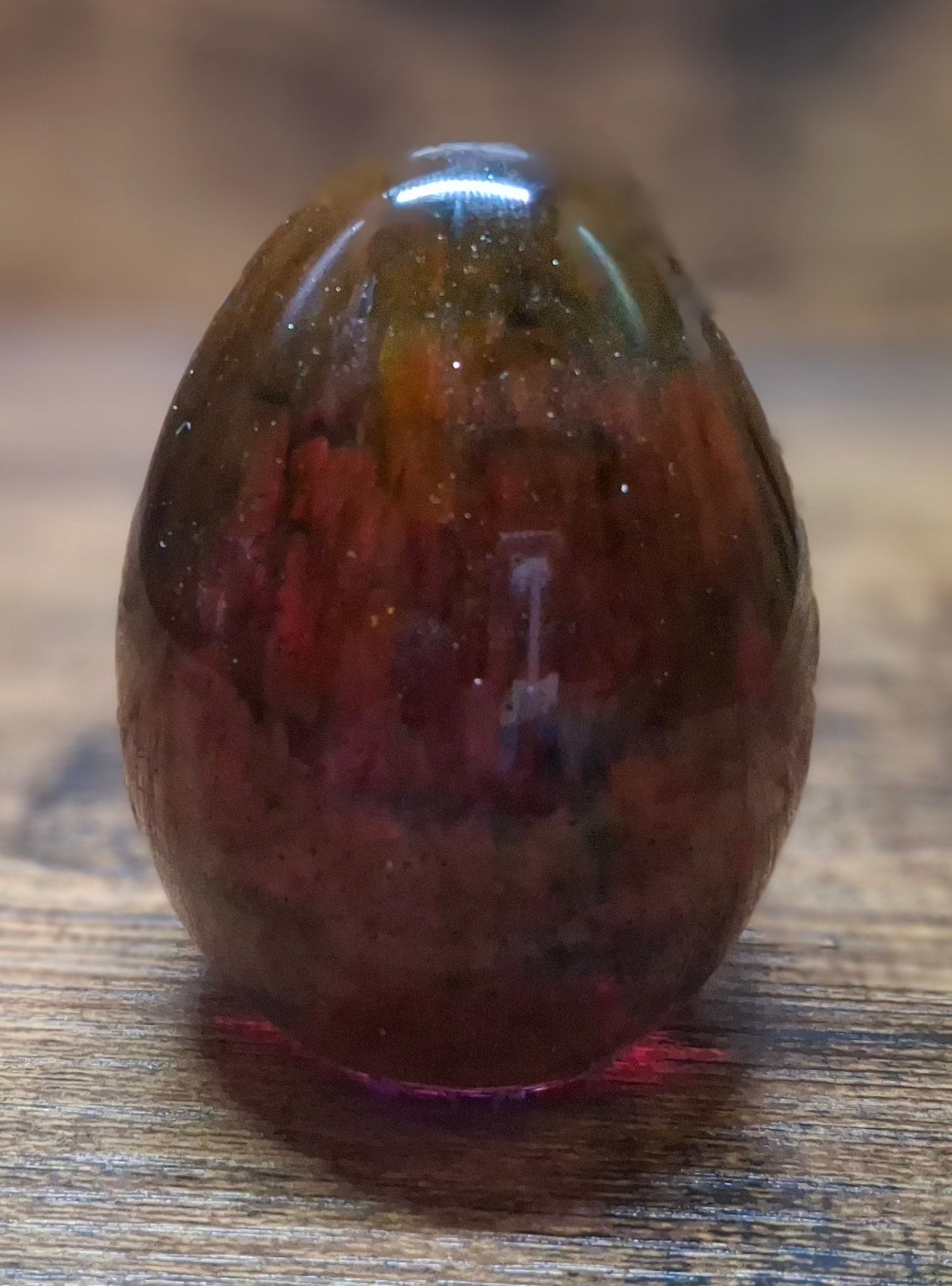 Brown Swirl Decorative Egg