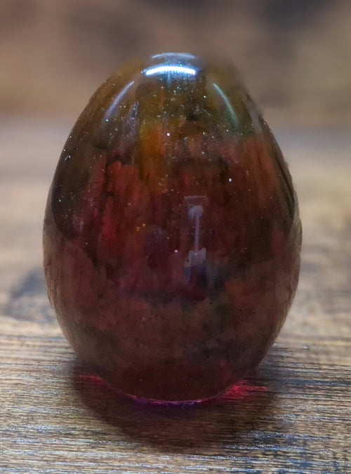 Brown Swirl Decorative Egg