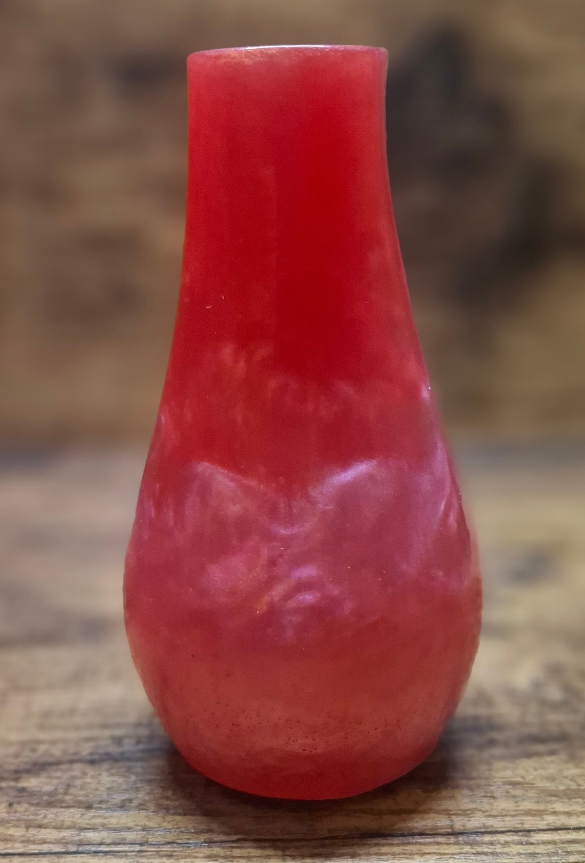 Solid Pink Resin Vase