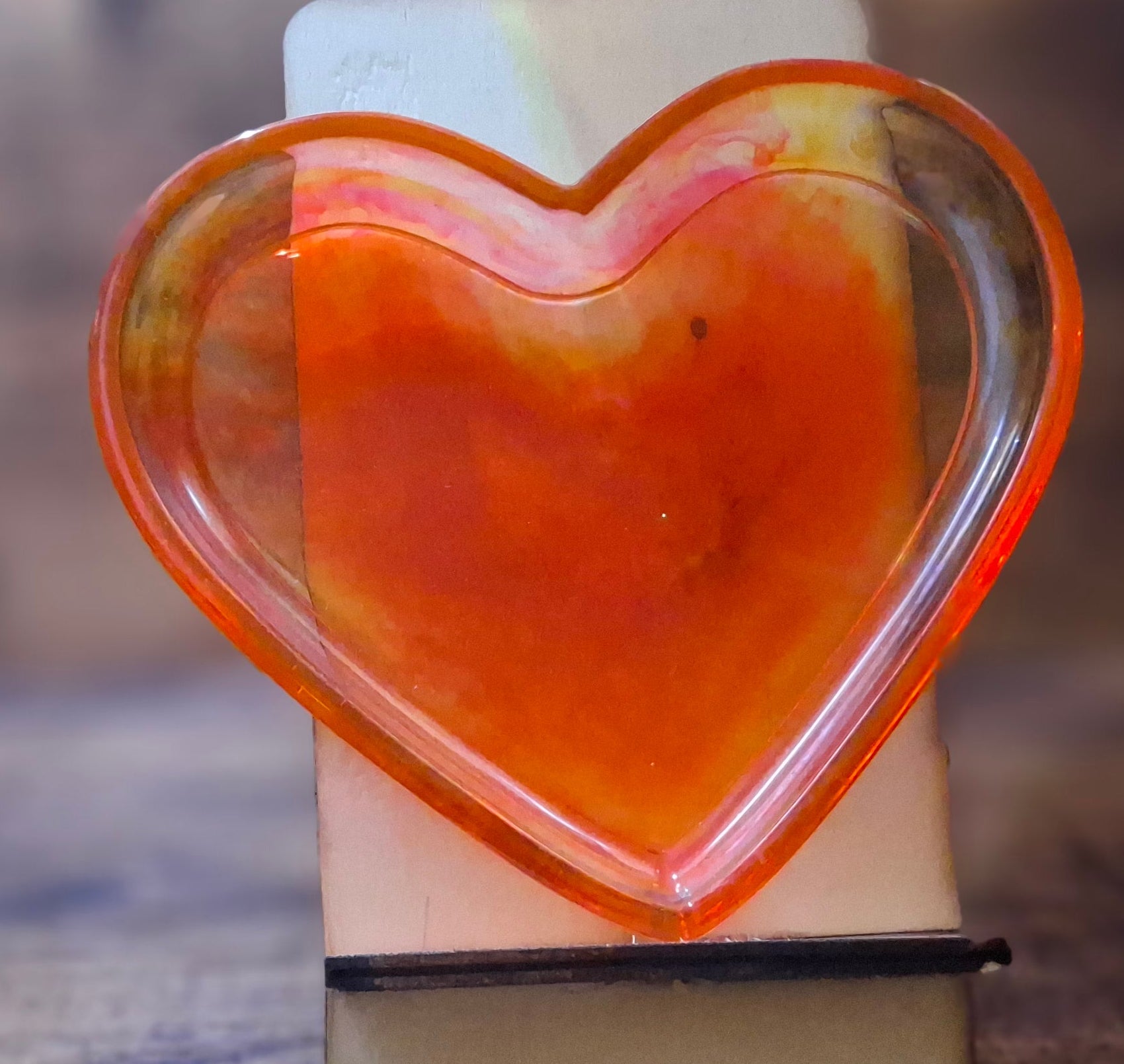 Orange Heart Tray