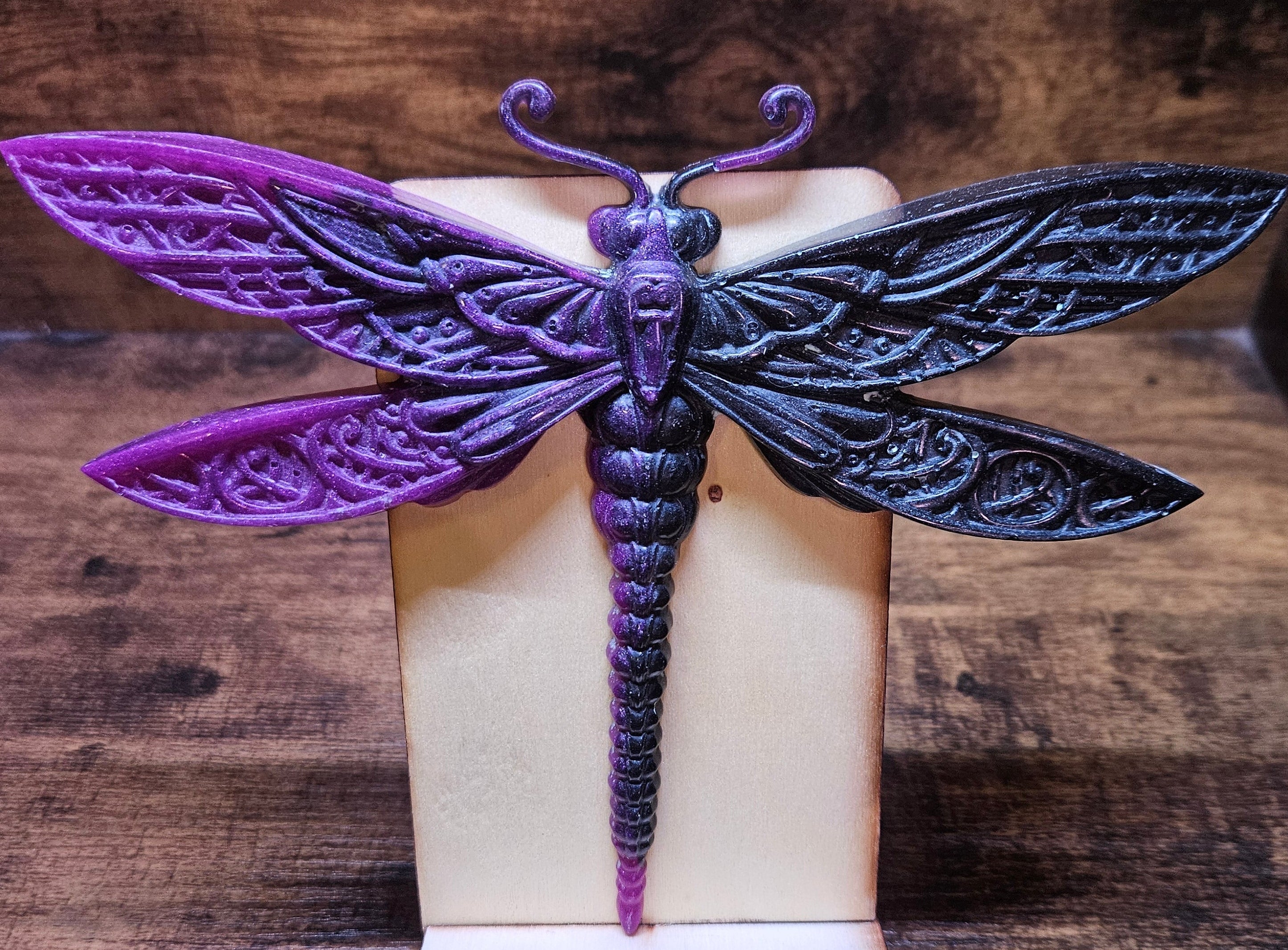 Purple & Black Dragonfly