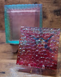 Green & Red Lid Square Trinket Storage Box