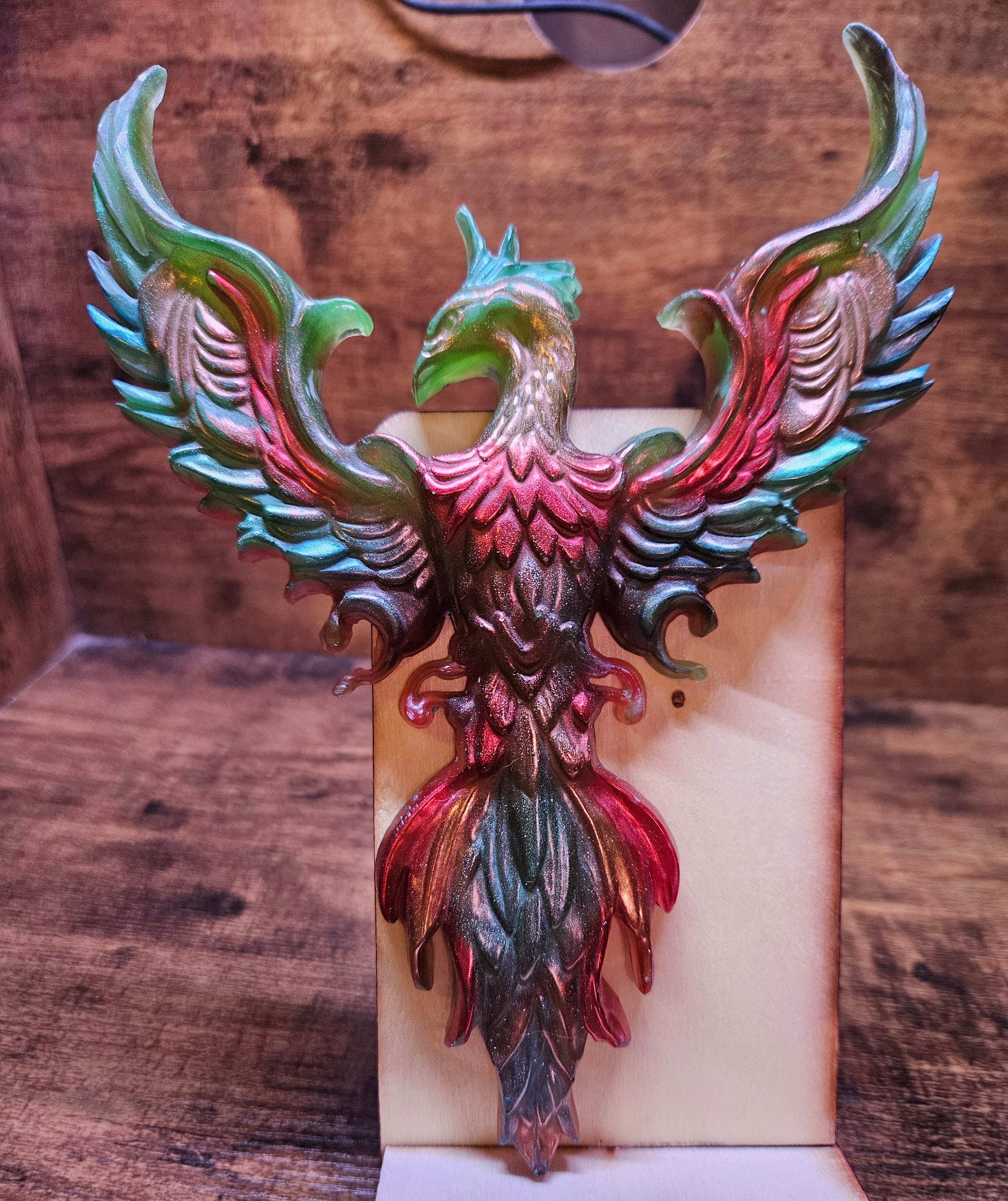 Green, Red, Blue & Yellow Phoenix