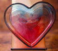 Red & Dark Blue Heart Tray