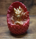 Red Egg with Gold Dragon