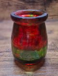 Red & Green Decorative Resin Jar