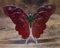 Green Body & Orange Wings Baby Butterfly