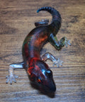 Clear, Red, Green & Blue Big Lizard