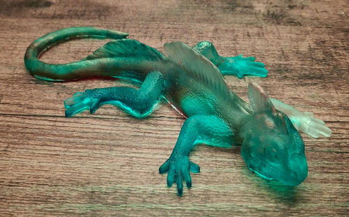 Blue, Red Touch & Light Green Baby Lizard