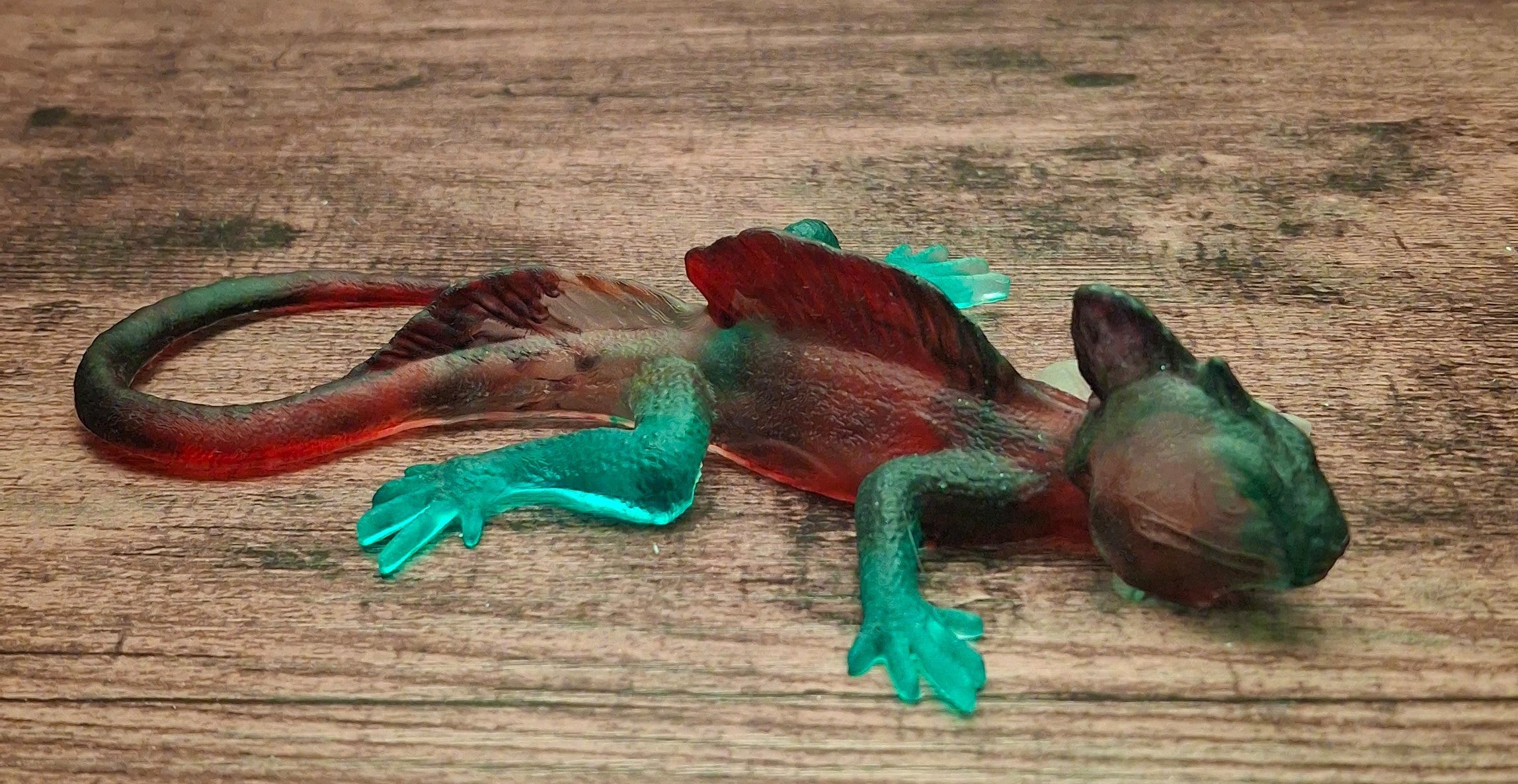 Green, Red & Clear Baby Lizard