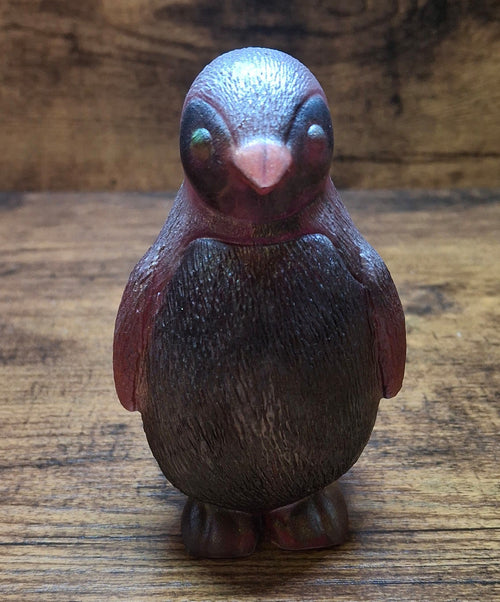 Black Resin Penguin Figurine
